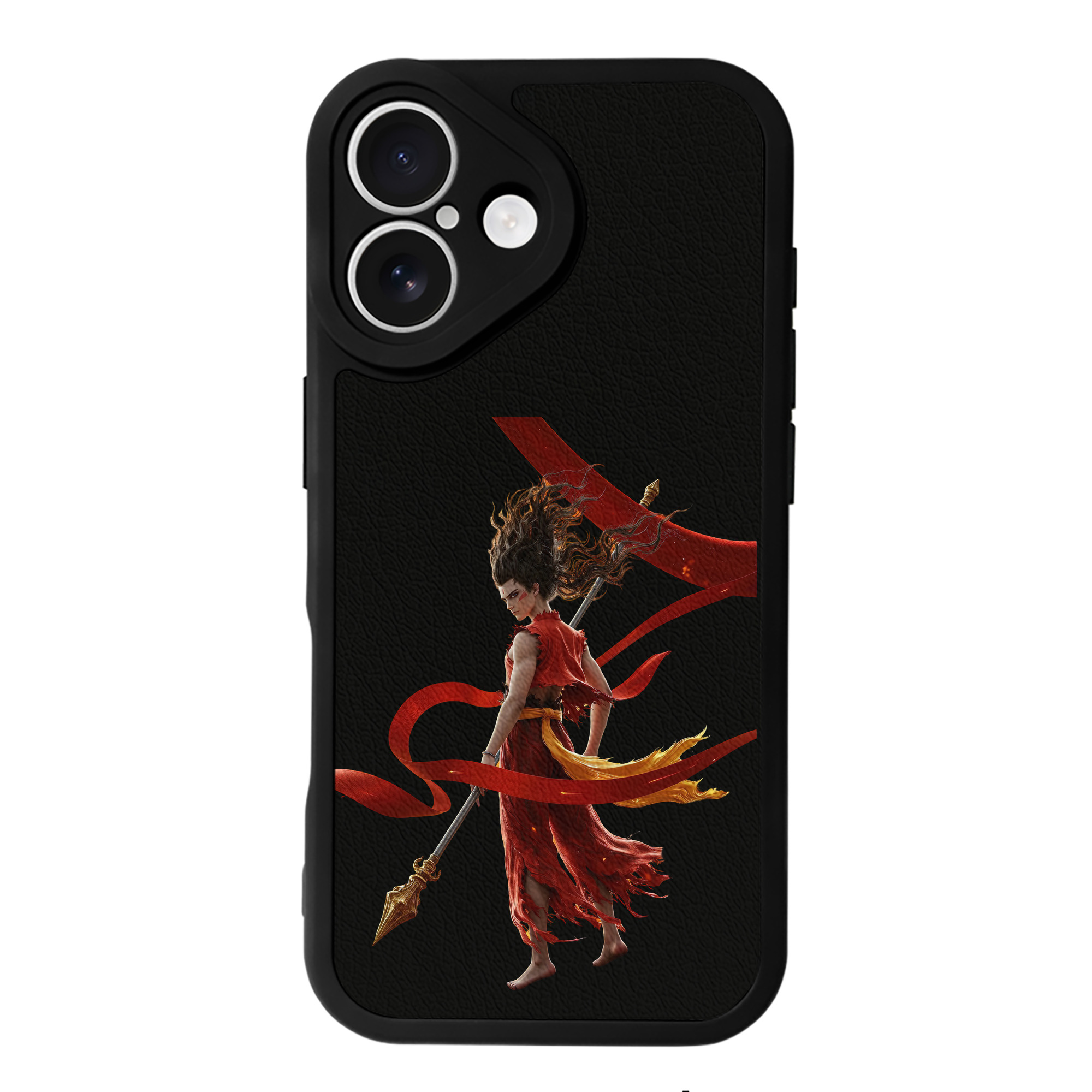 （画像用） Ne Zha 2 ナタ 魔童の大暴れ 【iPhone 16シリーズ対応】シリコンスマホケース（レザー調） 材質：シリコン